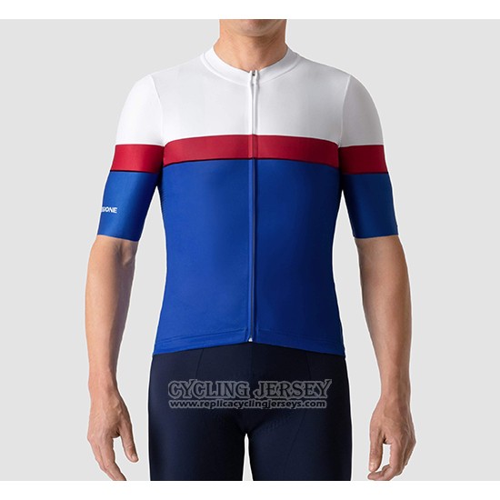 2019 Cycling Jersey La Passione White Red Blue Short Sleeve And Bib Short
